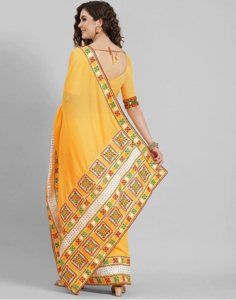 Turmeric Yellow Silk Saree | Sudathi