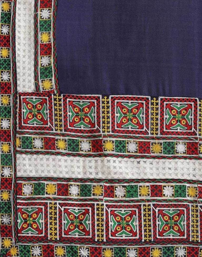 Navy Blue Silk Saree | Leemboodi