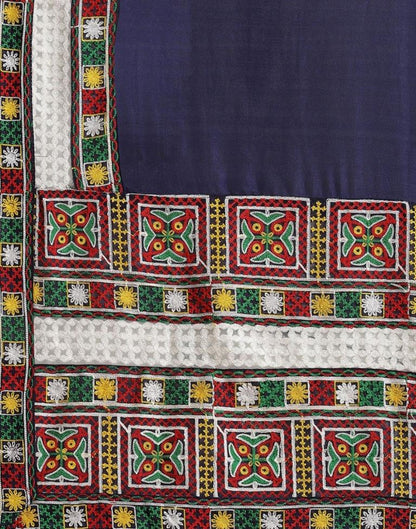 Navy Blue Silk Saree | Leemboodi