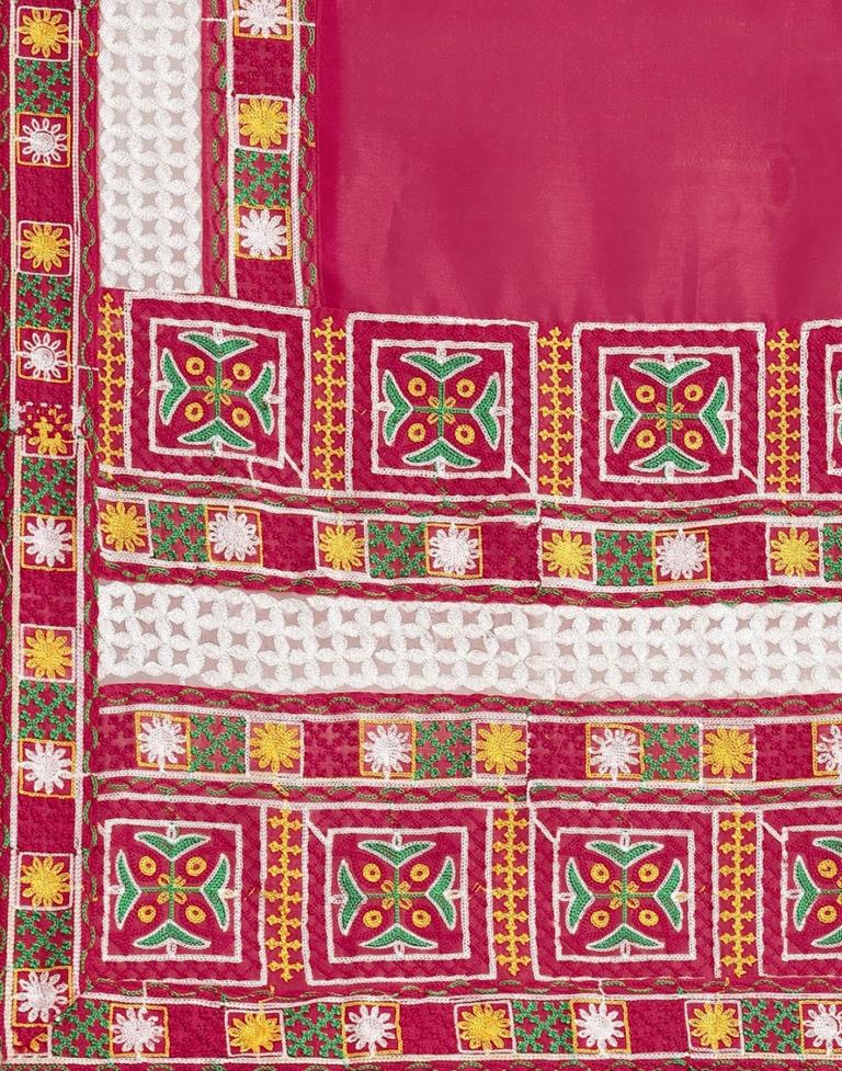 Dark Pink Silk Saree | Leemboodi