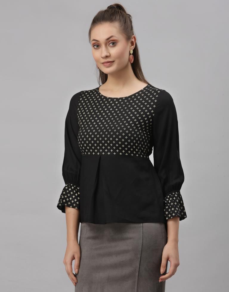 Black Peplum Top | Sudathi