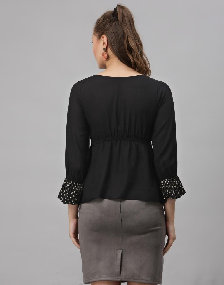 Black Peplum Top | Sudathi