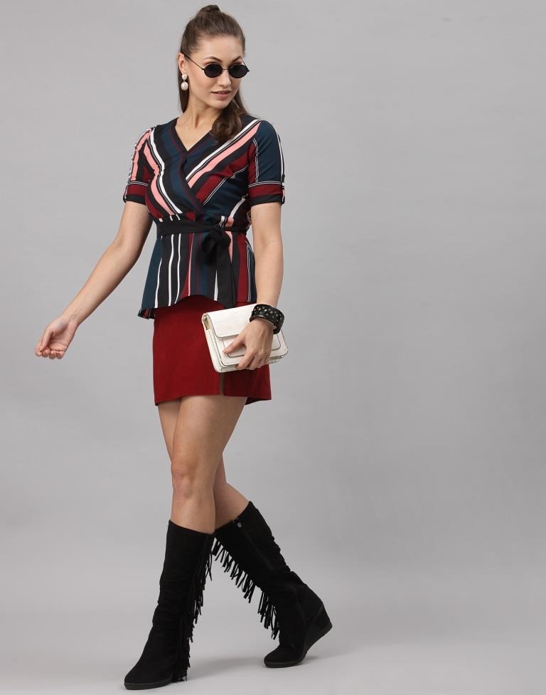Multicoloured Mill Printed Top | Sudathi