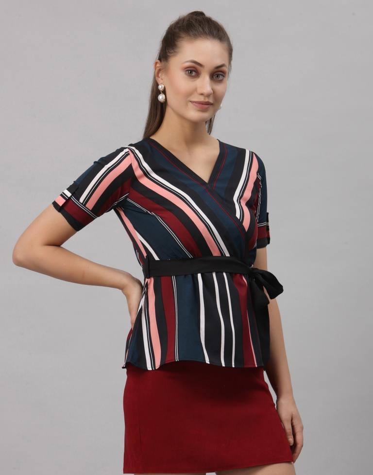 Multicoloured Mill Printed Top | Sudathi