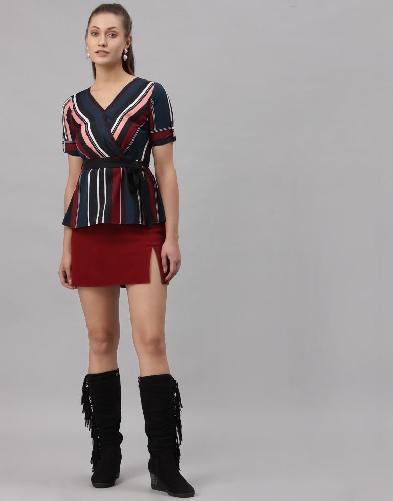 Multicoloured Mill Printed Top | Sudathi