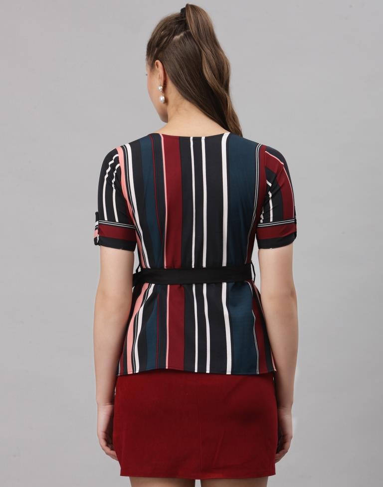 Multicoloured Mill Printed Top | Sudathi