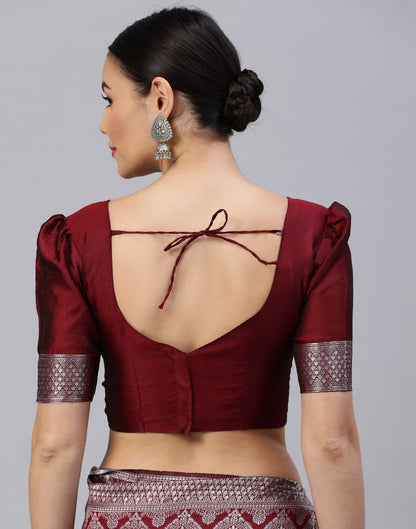 Brown Banarasi Silk Saree | Sudathi