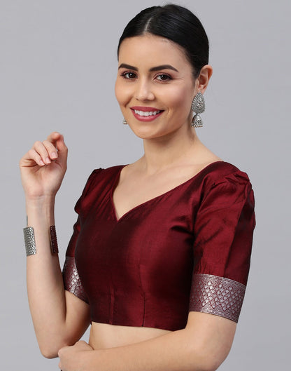 Brown Banarasi Silk Saree | Sudathi