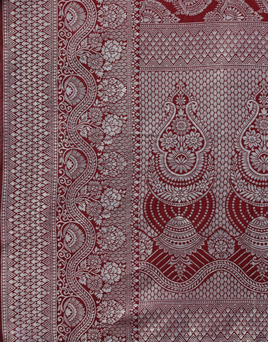Brown Banarasi Silk Saree | Sudathi