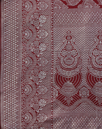 Brown Banarasi Silk Saree | Sudathi