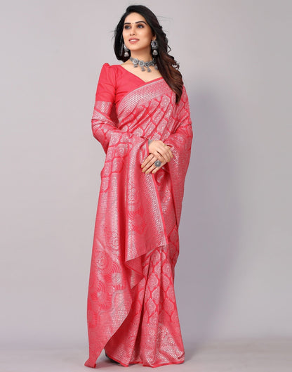 Pink Banarasi Silk Saree | Sudathi