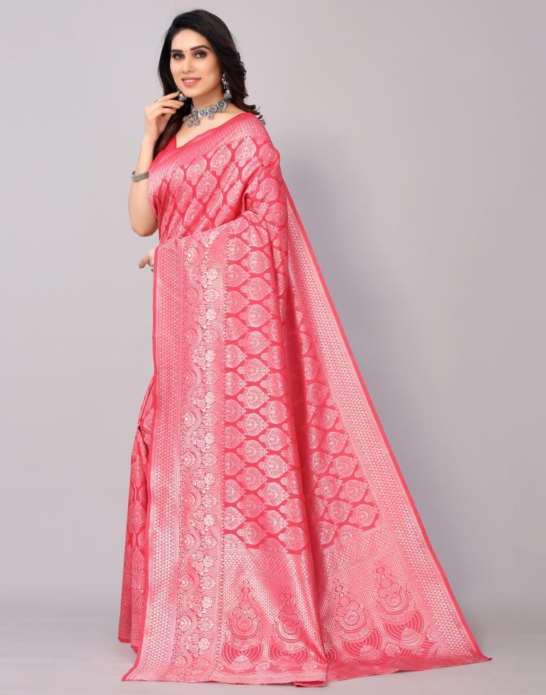 Pink Banarasi Silk Saree | Sudathi