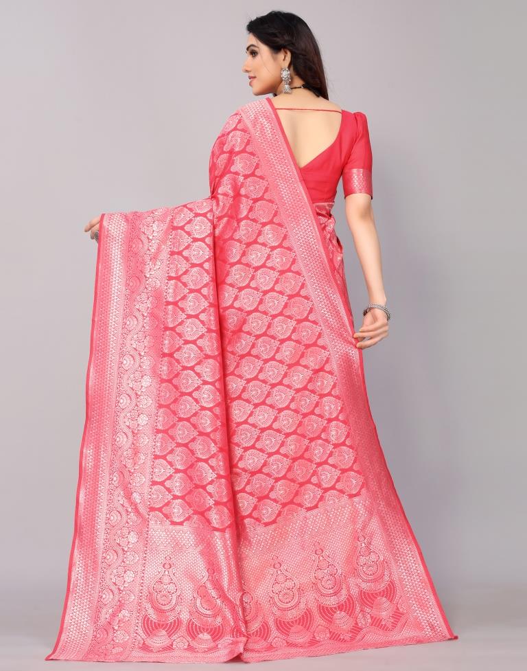 Pink Banarasi Silk Saree | Sudathi