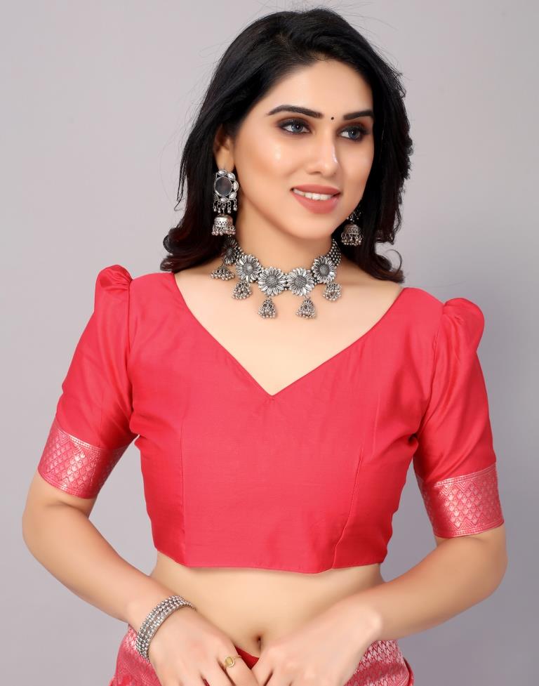 Pink Banarasi Silk Saree | Sudathi