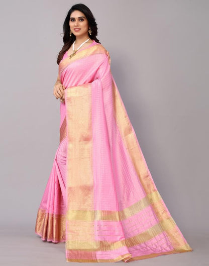 Light Pink Silk Saree | Sudathi