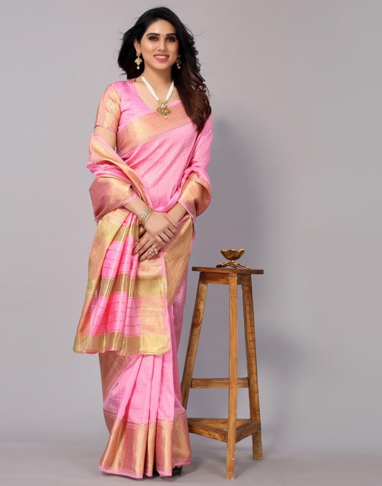 Light Pink Silk Saree | Sudathi
