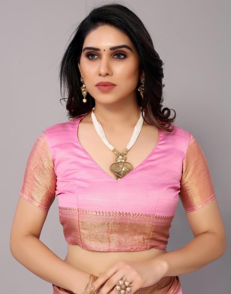 Light Pink Silk Saree | Sudathi