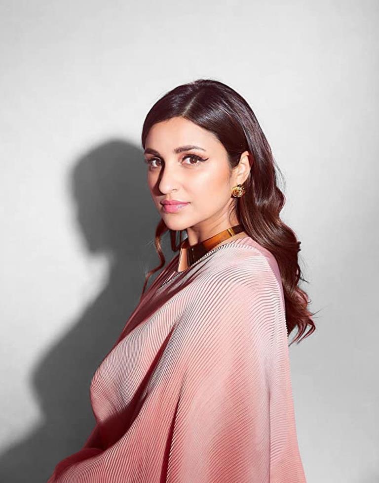 Peach Pleated Saree | Sudathi