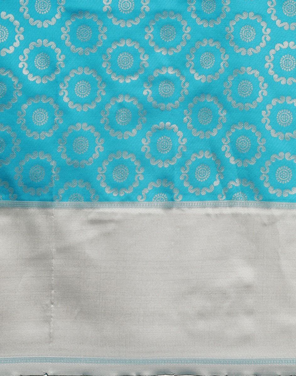 Light Blue Kanjivaram Silk Saree | Sudathi
