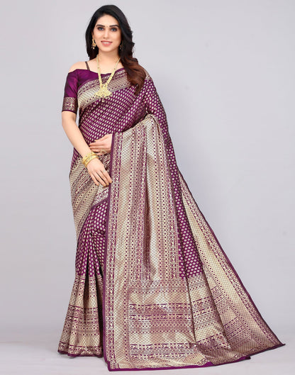 Wine Silk Saree | Sudathi