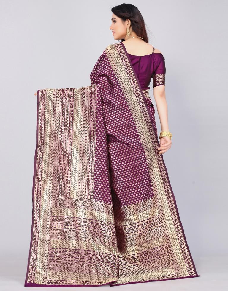 Wine Silk Saree | Sudathi