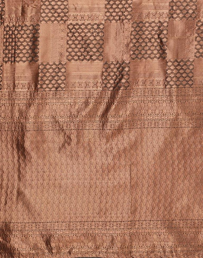 Dark Brown Kanjivaram Silk Saree | Sudathi