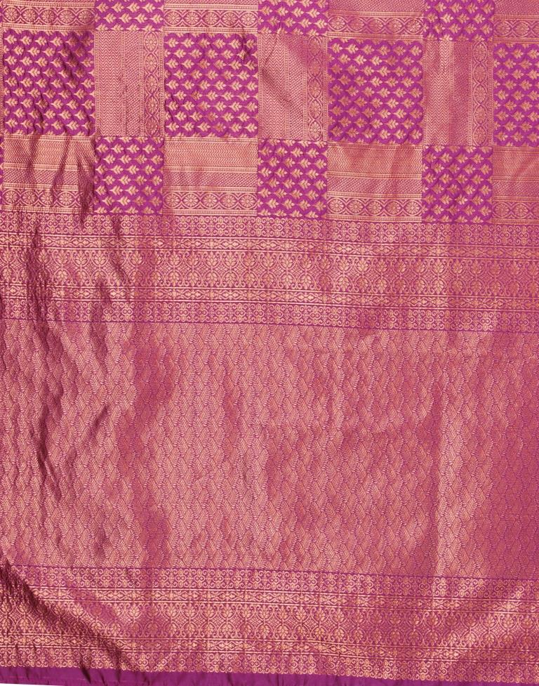 Wine Banarasi Silk Saree | Sudathi