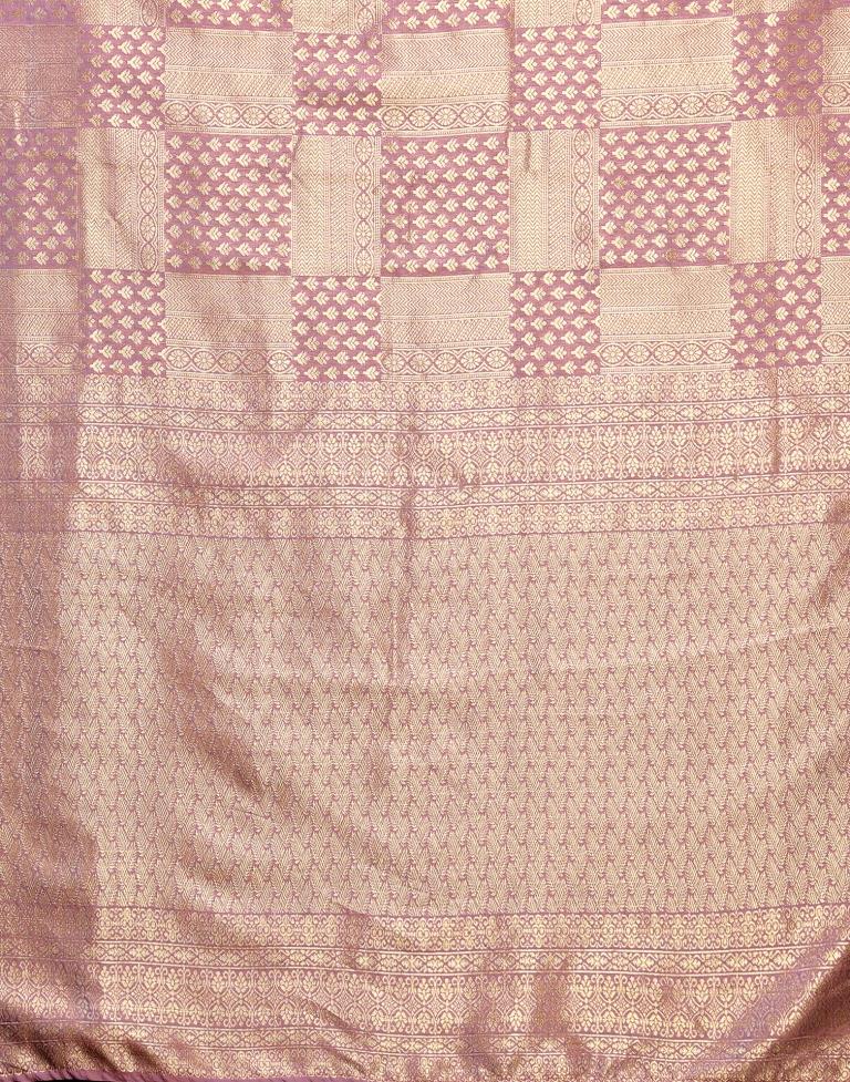 Dusty Pink Kanjivaram Silk Saree | Sudathi