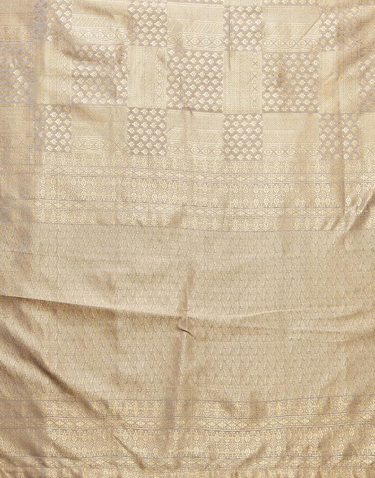 Beige Kanjivaram Silk Saree | Sudathi