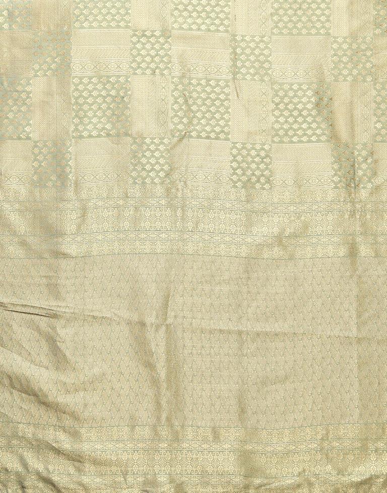 Dusty Green Kanjivaram Silk Saree | Sudathi