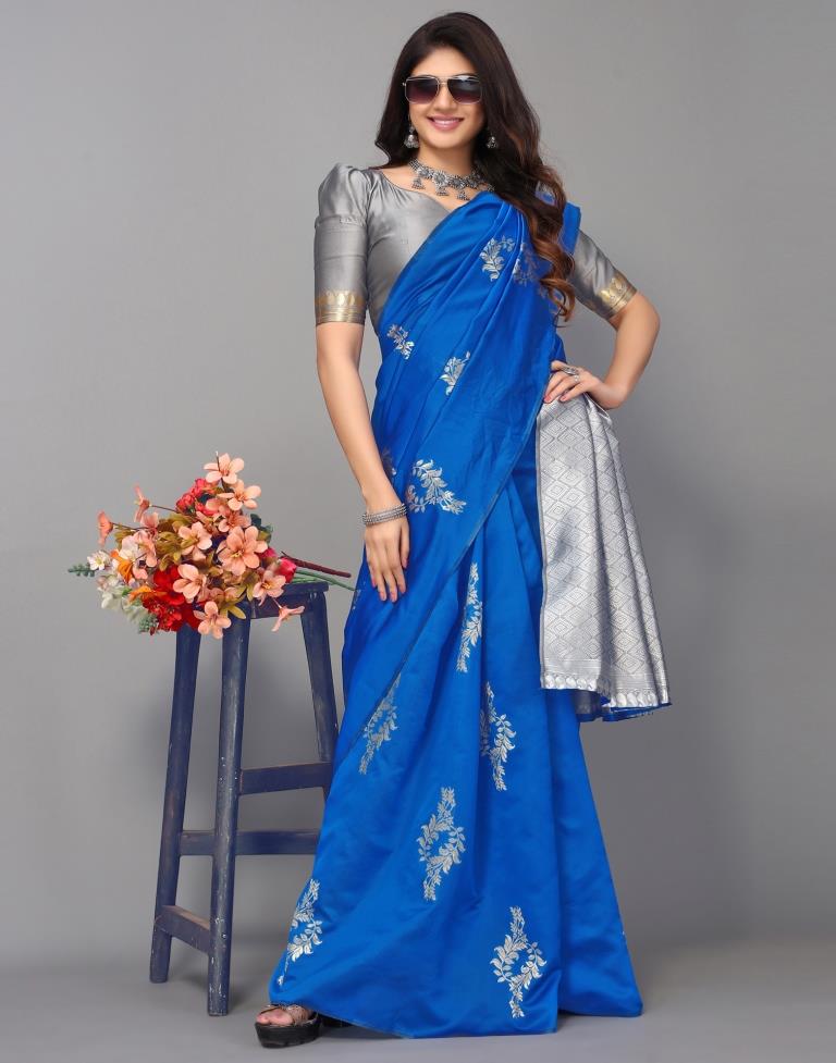 Blue Silk Saree | Sudathi