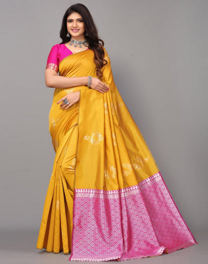 Turmeric Yellow Silk Saree | Sudathi