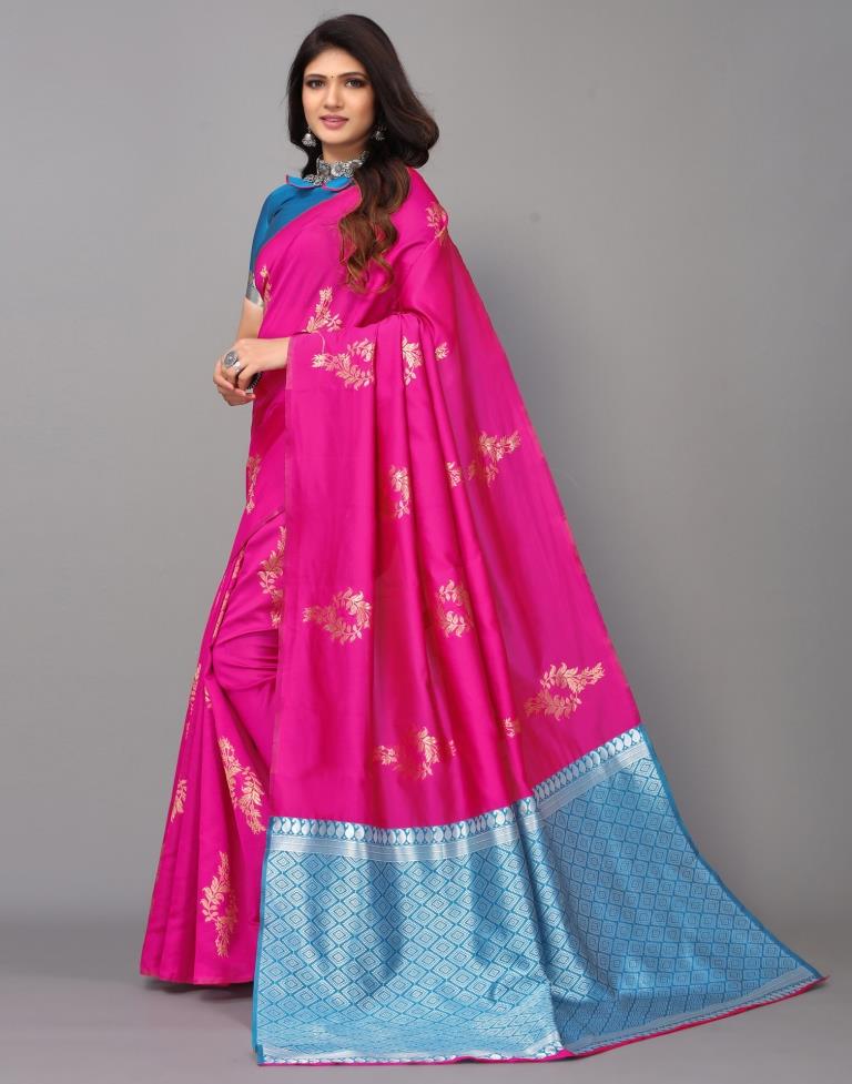 Hot Pink Silk Saree | Sudathi
