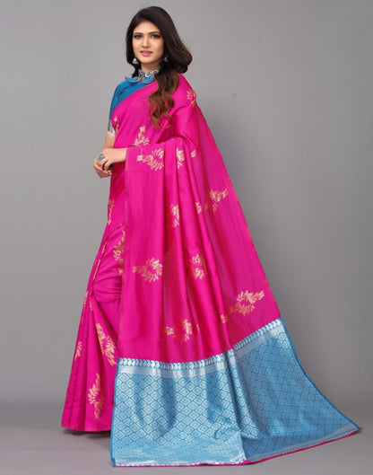 Hot Pink Silk Saree | Sudathi