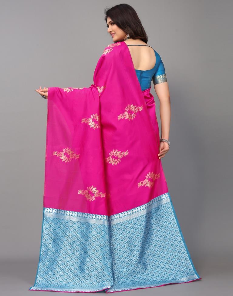 Hot Pink Silk Saree | Sudathi