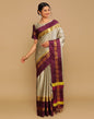Light Brown Kanjivaram Silk Saree | Sudathi