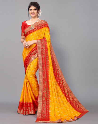 Yellow Silk Saree | Leemboodi