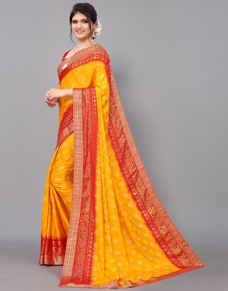 Yellow Silk Saree | Leemboodi