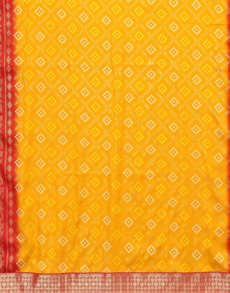Yellow Silk Saree | Leemboodi