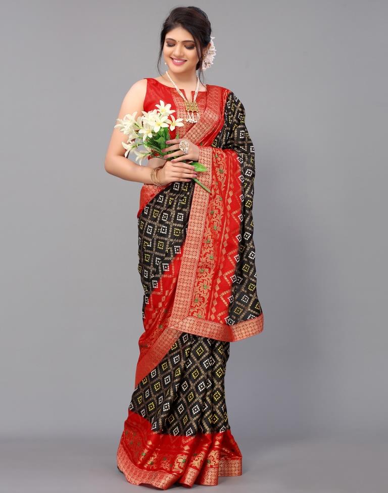 Black Silk Saree | Leemboodi