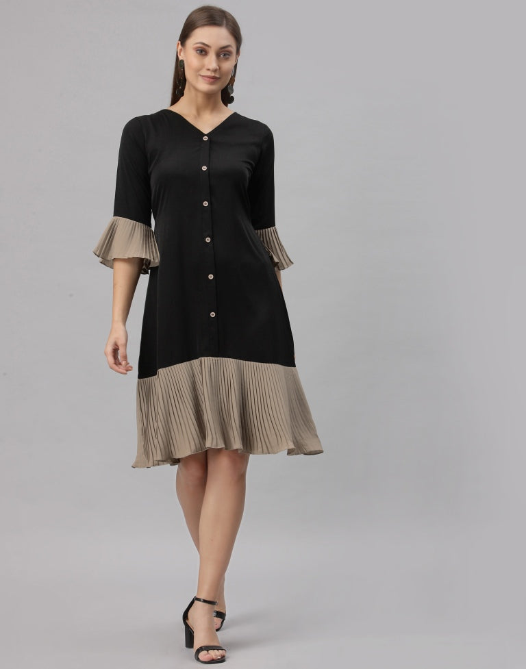 Black Ruffle Dress | Sudathi