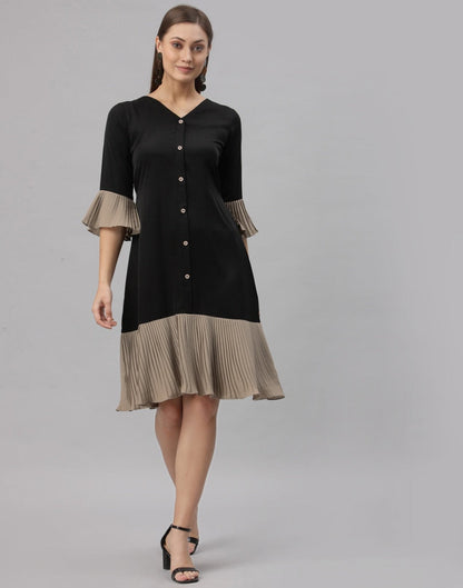 Black Ruffle Dress | Sudathi