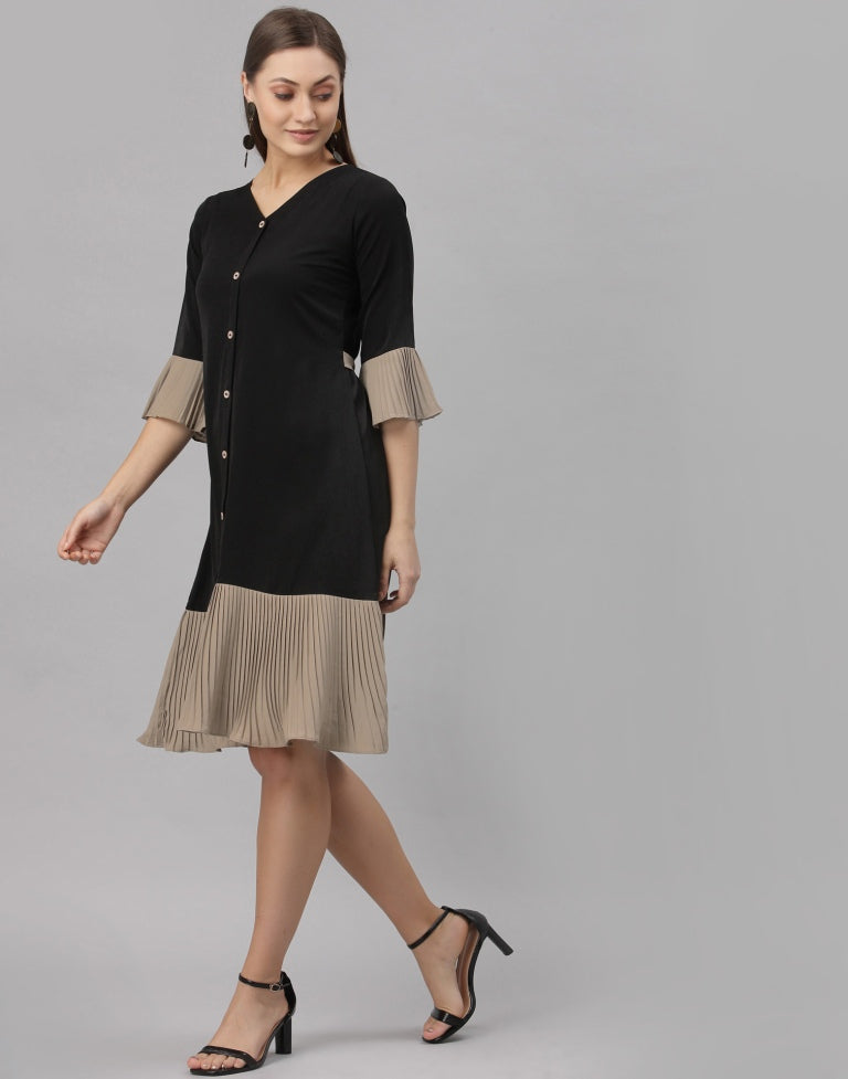 Black Ruffle Dress | Sudathi
