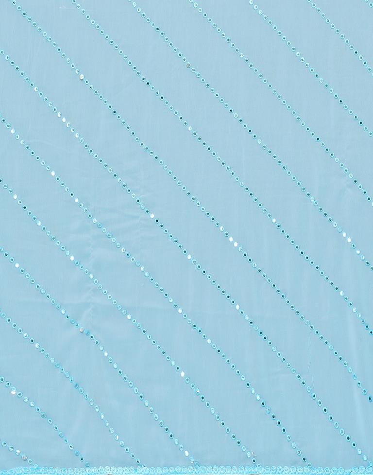 Light Blue Georgette Saree | Leemboodi