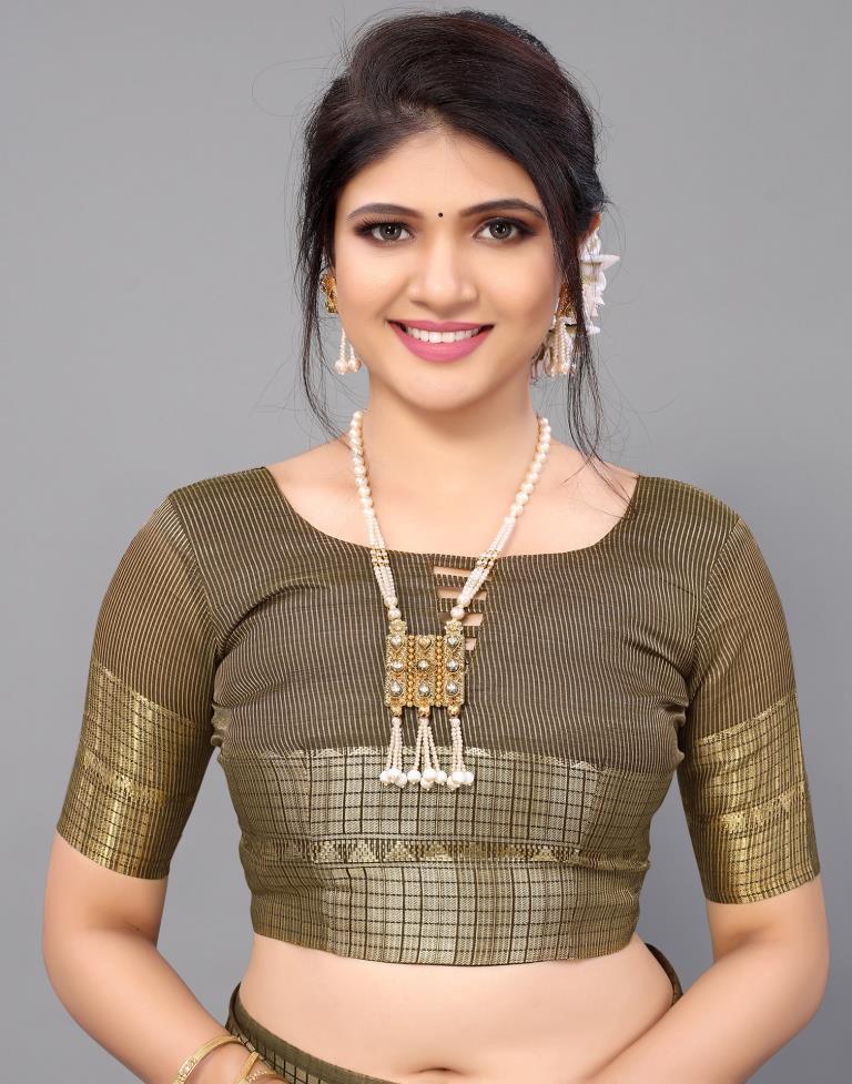 Brown Cotton Saree | Sudathi