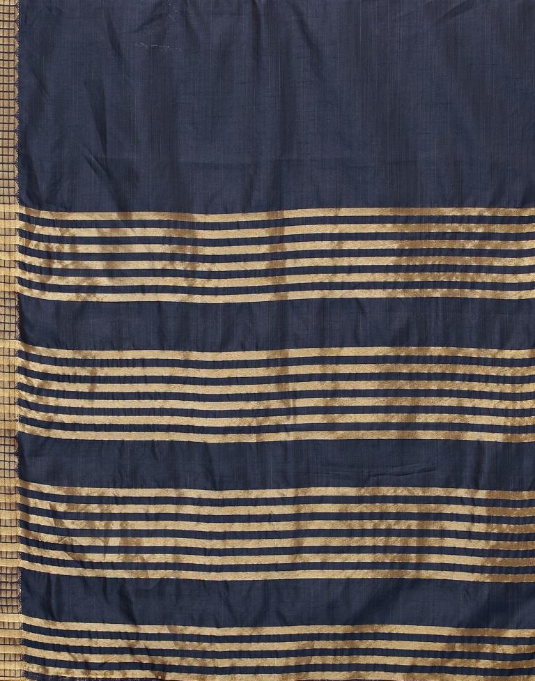 Dark Blue Cotton Saree | Leemboodi