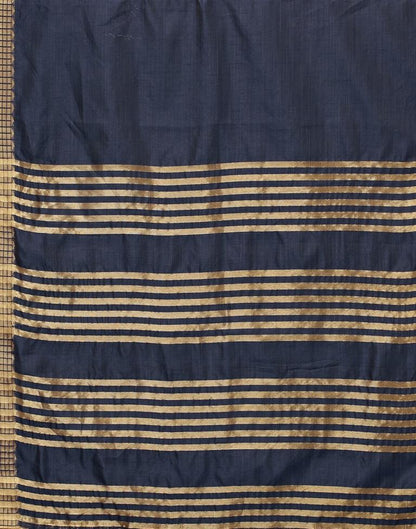 Dark Blue Cotton Saree | Leemboodi