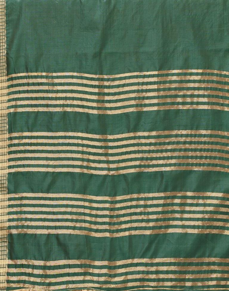 Green Cotton Saree | Leemboodi