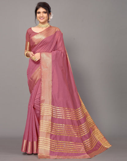 Pink Cotton Saree | Leemboodi