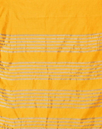 Yellow Cotton Saree | Leemboodi